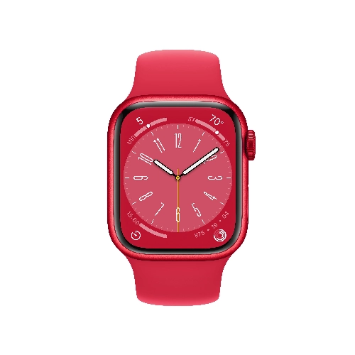 Умные часы Apple Watch Series 8 45 мм (PRODUCT)RED Aluminium Case with (PRODUCT)RED Sport Band, размер S/M